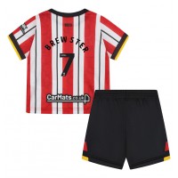 Maglia Calcio Sheffield United Rhian Brewster #7 Prima Divisa Bambino 2024-25 Manica Corta (+ pantaloncini)